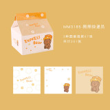 Cute kawaii  gradient classification index stickers memo pad creative milk carton notes customize  stationery 201  sheets