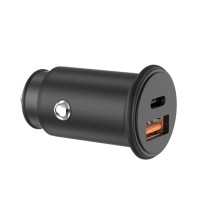 OEM Mini 36W Phone Fast Charger 2 Port Usb Car Charger Quick Charge 3.0 Type-c PD Car Charger