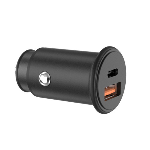 OEM Mini 36W Phone Fast Charger 2 Port Usb Car Charger Quick Charge 3.0 Type-c PD Car Charger