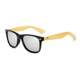 Superhot Eyewear 70107 Custom Logo Brand Polarized Square Bamboo Sunglasses
