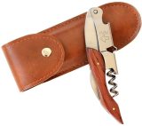 Waiters Corkscrew with Leather Case Wine Gift Set Wine Bottle Opener