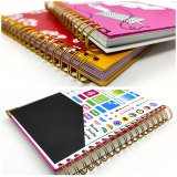 A5 Manufacturers Kids Paper Cover Custom Printing Spiral Journal
