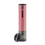 Stainless Steel Silver One-Touch Reusable Wine Opener Electric Wine Opener Automatic Corkscrew with Foil Cutter