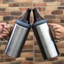 2020 Latest 40 Oz Double Walled Stainless Steel Insulated Travel Beer Bottle Cooler Insulator