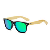 Superhot Eyewear 70107 Custom Logo Brand Polarized Square Bamboo Sunglasses
