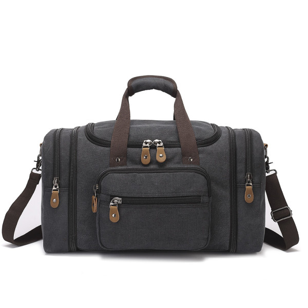 Large Capacity Duffel Bag Canvas One Shoulder Men's Outdoor Hand Travel Bag Support Custom Logo