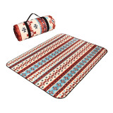 National Style Pattern Portable Outdoor Picnic Mat Damp Proof Custom Design Camping Waterproof Picnic Blanket Cloth