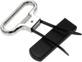Ah So Old Wine Double Tube Two Prong Vintage Wine Cork Puller Black Handle Wine Bottle Opener