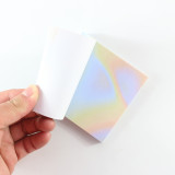 Creative laser watercolor school student memo pad writing notepad stationery item,can tear,64sheets