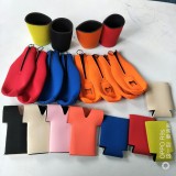 Neoprene Insulators Party Drink Cooler Sleeves with Zipper