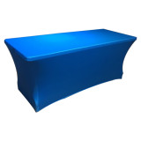 Square  elastic 6 ft top spandex table cover black table cover party table cover