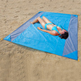 Supplier OEM Custom Waterproof Ripstop Polyester Fabric  Large Picnic Beach Camping Blanket with LOGO Print