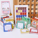Natural scenery  memo pad can be torn N times stickers cute creative notes this student message memo pad