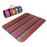 National Style Pattern Portable Outdoor Picnic Mat Damp Proof Custom Design Camping Waterproof Picnic Blanket Cloth