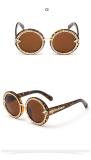 Fashion Sunglasses Women Brand Designer Glasses for Women oculos de sol Feminino Steampunk Mental Frame Polarized Blue 127601