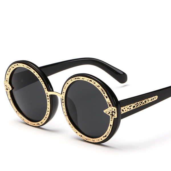 Fashion Sunglasses Women Brand Designer Glasses for Women oculos de sol Feminino Steampunk Mental Frame Polarized Blue 127601