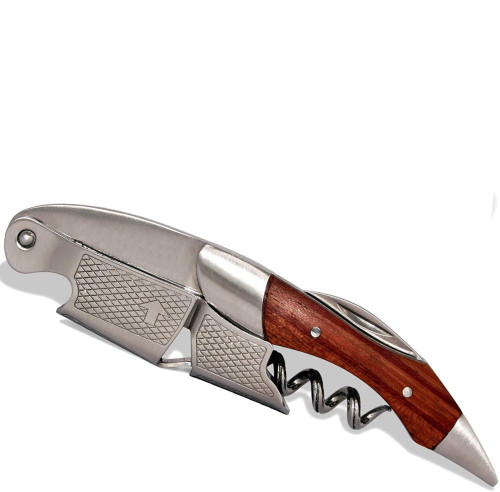 Protable Custom Beer Opener Professional Bar Waiters Corkscrew Handle Rosewood Wine Bottle Opener