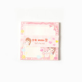 Cute kawaii Japanese fresh plaid and Mr. Xiong seri memo pad note pad set customize  stationery can tear 30 sheets