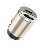 Dual PD Ports Aluminium 5V 2.4A 30W Super Mini Car Charger For Smartphone Fast Charging