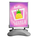 hot sale advertising water display base board outdoor double sided poster stand