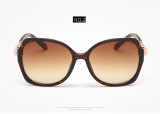 2017 NEW Brand Butterfly Pierced Style Sunglasses OEM Gradient Points Female Sun Glasses Camellia oculos lunette 133601