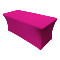 Solid colored  4ft / 6ft / 8ft spandex rectangular spandex table cover  Stretch Tischdecke