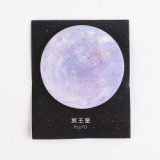 Creative Science Fiction Planet Convenience Sticker Self-adhesive Starry Circular Notepad Stationery N Times Sticker