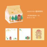 Cute kawaii  gradient classification index stickers memo pad creative milk carton notes customize  stationery 201  sheets