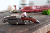Protable Custom Beer Opener Professional Bar Waiters Corkscrew Handle Rosewood Wine Bottle Opener