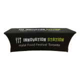 top selling custom 6ft stretch cover sale throw trade show table cloth