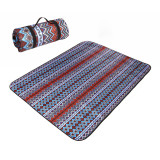 National Style Pattern Portable Outdoor Picnic Mat Damp Proof Custom Design Camping Waterproof Picnic Blanket Cloth