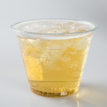 9oz Clear plastic cup custom printed plastic PET cups with lids for shakes