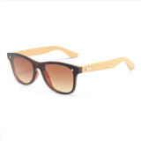 70507 Superhot Eyewear 2019 Square One Piece Lens Custom Logo Bamboo Sunglasses