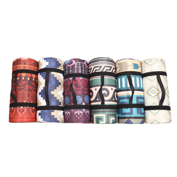 National Style Pattern Portable Outdoor Picnic Mat Damp Proof Custom Design Camping Waterproof Picnic Blanket Cloth