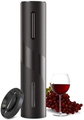 Black Electric Rechargeable Automatic Corkscrew Wine Bottle Opener Gift Set