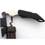 Multifunction Handle Double Hinged Wine Corkscrew Black Custom All In One Wine Bottle Opener
