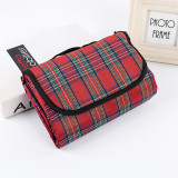 OEM Outdoor Oversized Foldable Travel Plaid Camping Picnic Mat