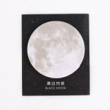 Creative Science Fiction Planet Convenience Sticker Self-adhesive Starry Circular Notepad Stationery N Times Sticker