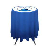 best price 100% polyester cloth free stretch event round table cover