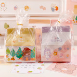 Cute kawaii  gradient classification index stickers memo pad creative milk carton notes customize  stationery 201  sheets