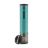 Stainless Steel Silver One-Touch Reusable Wine Opener Electric Wine Opener Automatic Corkscrew with Foil Cutter