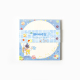 Cute kawaii Japanese fresh plaid and Mr. Xiong seri memo pad note pad set customize  stationery can tear 30 sheets