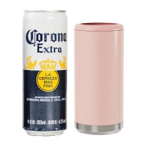 Customized Stainless Steel 12oz Insulator Skinny Slim Beer Can Cooler Double Wall Vacuum Insulated Drink Holder