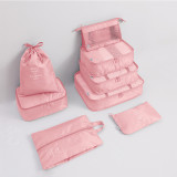 New Product Nice Large Polyester Foldable Organizer Travel Bags Travel Luggage 7 pcs Packing Cubes Travel  Organizers Set
