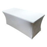 Solid colored  4ft / 6ft / 8ft spandex rectangular spandex table cover  Stretch Tischdecke
