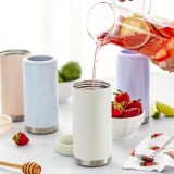 Customized Stainless Steel 12oz Insulator Skinny Slim Beer Can Cooler Double Wall Vacuum Insulated Drink Holder