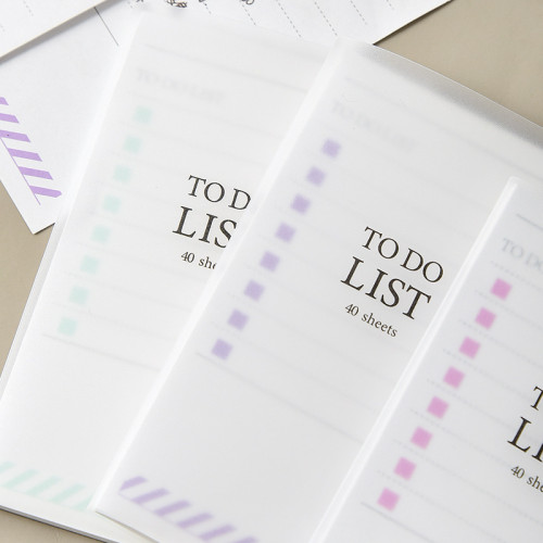 Creative Cartoon simple and fresh pp frosted notes can be torn and portable school student memo pad