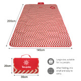 Eco Friendly Outdoor Custom Logo Printed Waterproof Portable Foldable Travel Beach Camping Mat Picnic Blanket