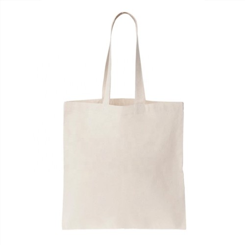 Eco Reusable Cotton Canvas Grocery Tote Shopping Bag With Custom Printing