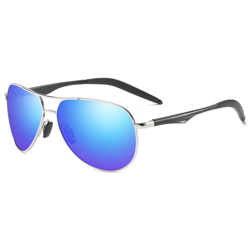 64626 Superhot Eyewear Classic Blue Mirrored Pilot Style Driving Sun glasses Mens Polarized Shades Sunglasses